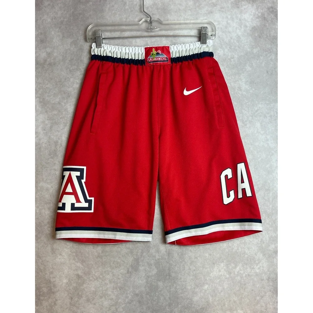 Arizona Wildcats Nike Basketball Game Shorts Mens Medium Red Dri Fit Performance